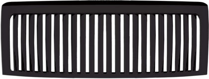 Restyling Ideas Replacement Grille - ABS Chrome, Thin Vertical Style, Black