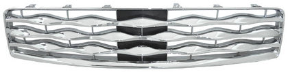 Restyling Ideas Replacement Grille Insert - Wave Bar Style, ABS Chrome