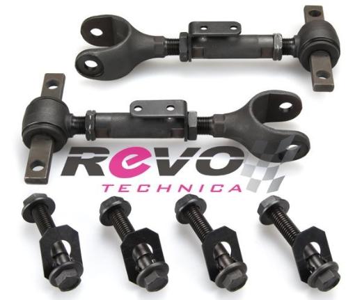 Revo Technica Camber Kit - Front Type: Cam Bolt (2° Max) / Rear Type: Rear Camber Adjuster (-2 to +3° Max)