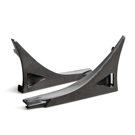 Seibon MB-Style Carbon Fiber Rear Side Skirt Extensions