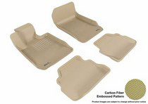07-13 3 Series (E92) (Fits Coupe Only, Does Does Not Fit Xi Models) 3D Maxpider Kagu Floormats - Tan - Set (4-Piece)