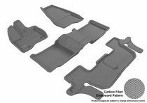 11-14 Explorer (Bench Seat , 2nd Row Without Center Console) 3D Maxpider Kagu Floormats - Gray - Set (4-Piece)