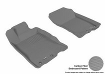10-13 Insight 3D Maxpider Kagu Floormat - Gray - Row 1 (2-Piece)