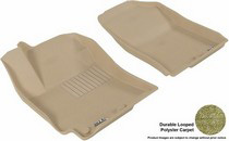 12-13 Accent (Sedan Only) 3D Maxpider Classic Floormat - Tan - Row 1 (2-Piece)