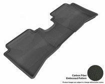 12-13 Accent (Sedan, Fits Usa Version Only) 3D Maxpider Kagu Floormat - Black - Row 2 (1-Piece)