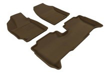 07-11 Yaris (Sedan) 3D Maxpider Kagu Floormats - Tan - Set (3-Piece)