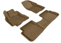 09-12 Matrix (Automatic Only) 3D Maxpider Kagu Floormats - Tan - Set (3-Piece)