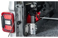 Universal Access ACC Storage Pocket - Universal H2 Truck Bed Storage Pocket w/ 2.5in Hitch Holder (Aluminum)