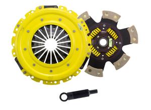 1997-2004 Chevrolet Corvette (LS1), 1998-2002 Camaro (LS1), 1998-2002 Pontiac Firebird Trans Am, 2004-2007 Cadillac CTS-V; Must Use a flat flywheel, 2004 Pontiac GTO (LS1), 2005-2006 Chevrolet Corvette (LS2); NA on Z06, 2005-2006 Chevrolet SSR; Must use a flat flywheel, 2005-2006 Pontiac GTO (LS2) ACT Clutch Kit - Heavy Duty Pressure Plate (Race Sprung 6-Pad Disc) 