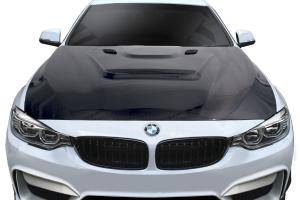 2012-2018 BMW 3 Series F30, 2014-2018 BMW 4 Series F32 Aero Function Carbon AF-1 Hood - 1 Piece ( CFP )