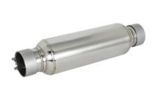 Universal AFE Resonator Pipe - MACH Force-Xp Resonator 2-1/2 IN Inlet/Outlet x 4 IN Dia. x 12 IN Body x 15 IN Overall Length