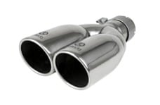 Universal AFE Takeda Exhaust Tip - Takeda 304 Stainless Steel Clamp-on Exhaust Tip Polished 2-1/2ininlet x 3-1/2in Outlet X 12in L