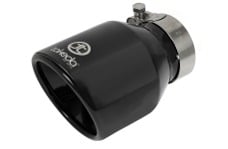 Universal AFE Takeda Exhaust Tip - Takeda Universal Exhaust Tip 2-1/2 IN Inlet x 4 IN Outlet x 6 IN L- Black