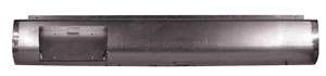 1978 to 1993 Dodge Ram D150/250/350, 1978 to 1993 Dodge Ram D150/250/350 Airbag It Rear Steel Rollpan - Fabricated Smoothy With License Straight Left