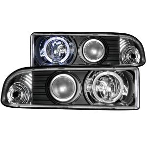 1998-2005 CHEVROLET S-10   Anzo Projector Headlights - With Halo Black