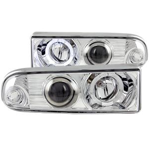 1998-2005 CHEVROLET S-10   Anzo Projector Headlights - With Halo Chrome
