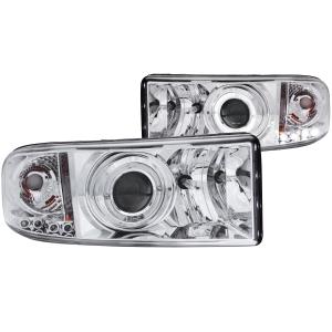 1994-2001 DODGE RAM  Anzo Projector Headlights - With Halo Chrome