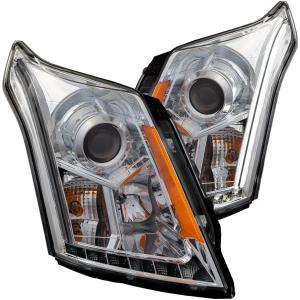 2010-2015 CADILLAC SRX  Anzo Projector Headlights - With Plank Style Design Chrome