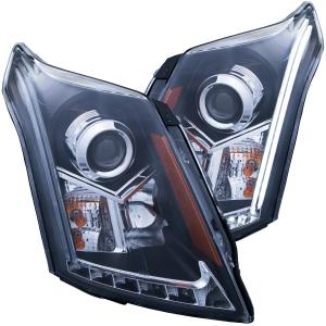 2010-2015 CADILLAC SRX  Anzo Projector Headlights - With Plank Style Design Black
