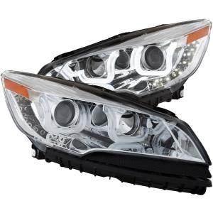2013-2015 FORD  ESCAPE NON HID Anzo Projector Headlights - With U-Bar Chrome