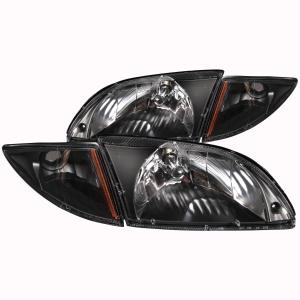 2000-2002 CHEVROLET CAVALIER   Anzo Crystal Headlights - Black