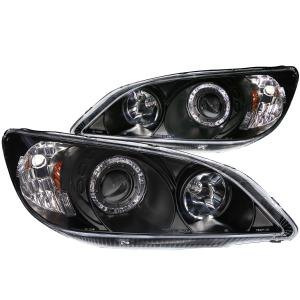 2004-2005 HONDA CIVIC 2/4DR Anzo Projector Headlights - With Halo Black