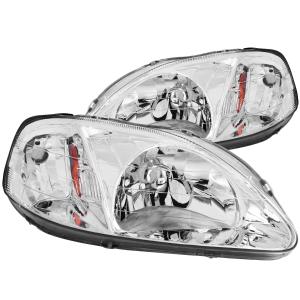 1999-2000 HONDA CIVIC  Anzo Crystal Headlights - Chrome