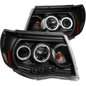 2005-2011 TOYOTA  TACOMA  Anzo Projector Headlights - With Halo Black