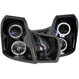 2003-2007 CADILLAC CTS  Anzo Projector Headlights - With Halo Black