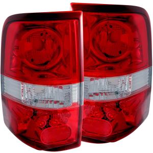 2004-2008 FORD  F-150   Anzo Taillights - Red/Clear - LED Style