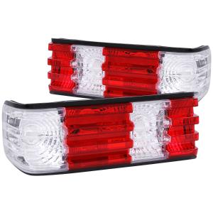 1986-1991 MERCEDES BENZ S CLASS W126  Anzo Taillights - Red/Clear