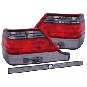 1995-1999 MERCEDES BENZ S CLASS W140  Anzo Taillights - Red/Smoke