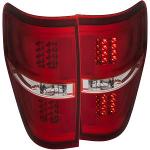 2009-2013 FORD  F-150  Anzo LED Taillights - Red/Clear