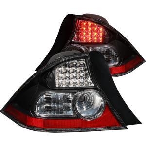 2004-2005 HONDA CIVIC 2DR Anzo LED Taillights - Black