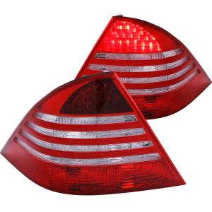 2000-2005 MERCEDES BENZ S CLASS W220  Anzo LED Taillights - Red/Clear