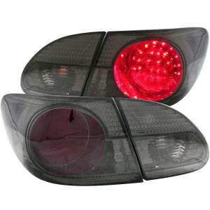 2003-2008 TOYOTA  COROLLA  Anzo LED Taillights - Red/Smoke