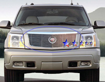 02-06 Escalade EXT,ESV APS Polished Aluminum Main Upper Grille