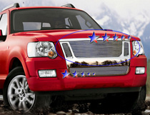 07-10 Explorer Sport Trac Not For Adrenalin APS Polished Aluminum Main Upper Grille