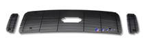 99-04 F-250 Super Duty w/ Logo Show APS Black Powder Coated Aluminum Main Upper Grille