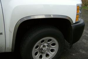 2007-2013 Chevy Silverado 1500 (Excl. 07 Classic) APS Stainless Steel Front and Rear Wheel Arches Fender Trim