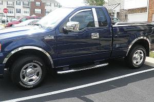 2004-2008 Ford F-150 Long Style APS Stainless Steel Front and Rear Wheel Arches Fender Trim
