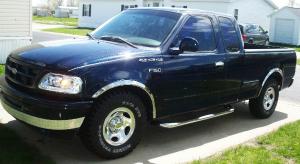 1997-2003 Ford F-150 Not for SuperCrew Cab APS Stainless Steel Front and Rear Wheel Arches Fender Trim