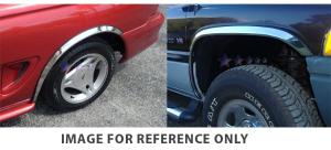 2007-2013 GMC Sierra - Long Style APS Stainless Steel Front and Rear Wheel Arches Fender Trim