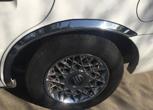 1998-2002 Mercury Grand Marquis GS Sedan 4-Door APS Stainless Steel Front and Rear Wheel Arches Fender Trim
