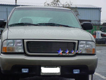 98-03 Sonoma APS Polished Aluminum Main Upper Grille