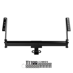 1985-2005 Chevy Astro 1985-2005 GMC Safari  (16 Inch. Spare Requires Relocation) APS Carbon Steel Rear Hitch Class 3