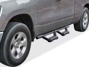 2019-2025 Ram 1500 Quad Cab (Excl. APS Stainless Steel with 6061 Aluminum Step Pad Both Sides Nerf Bar M3