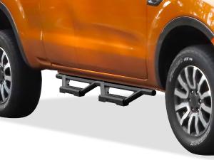 2019-2023 Ford Ranger SuperCab  (with 2 Full Size Doors and 2 Suicide Doors) APS Stainless Steel with 6061 Aluminum Step Pad Both Sides Nerf Bar M3