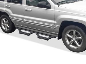 1999-2004 Jeep Grand Cherokee 4-Door APS Stainless Steel with 6061 Aluminum Step Pad Both Sides Nerf Bar M3