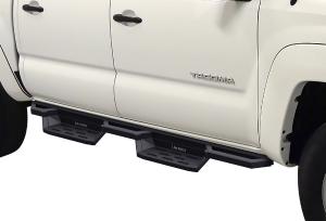 2005-2023 Toyota Tacoma Double Cab/Crew Cab APS Stainless Steel with 6061 Aluminum Step Pad Both Sides Nerf Bar ST
